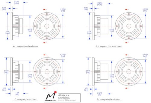 Alpair 7 3 Full Range Driver KJF Audio