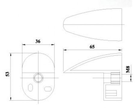 Speaker outrigger dimensions