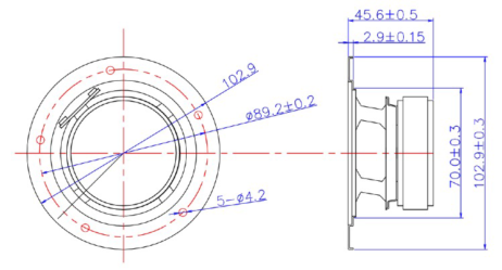 mark audio CHN-50 Mechanical drawings