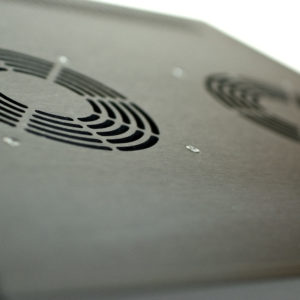 close up showing the top of the ma-01 with the fan outlet in the foreground