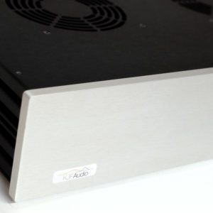 this images shows the silver front panel of the MA-01 amplifier