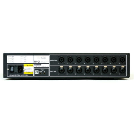 MA-01 multi channel hypex n-core amplifier rear neutrik speakons