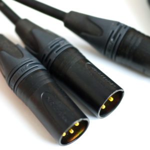 Gold plated audiophile Neutrik XLR connector