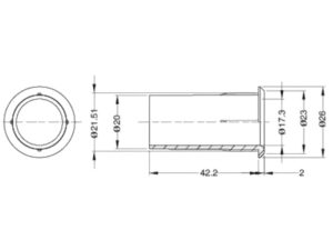 Bass Reflex Port Tube (42 by 20mm)