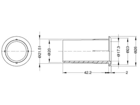 Bass Reflex Port Tube (42 by 20mm)