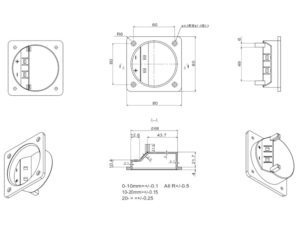 Recessed Circular Terminal Cup
