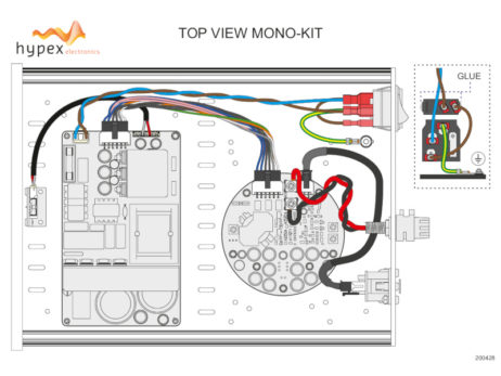 Hypex NC400 Mono-Block DIY Kit layout