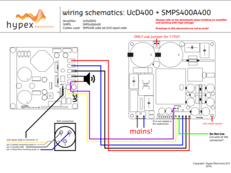 Hypex UcD 400 wiring diagram