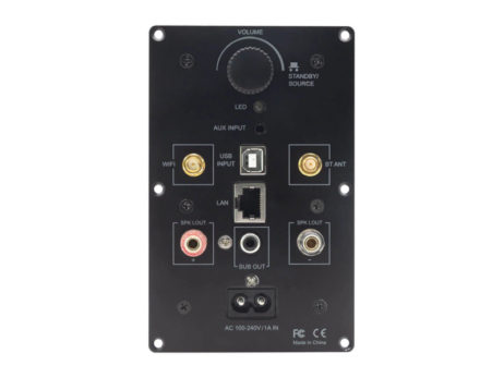 Arylic Up2stream Plate Amplifier connector panel