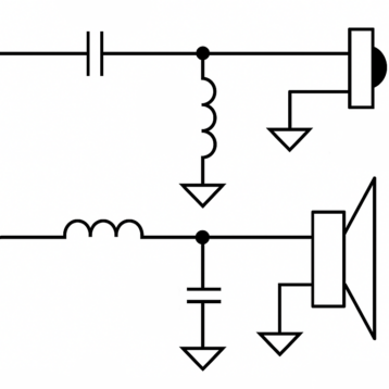 A basic image of a LR2 speaker crossover
