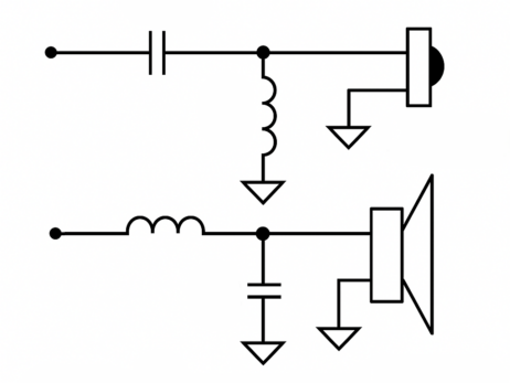 A basic image of a LR2 speaker crossover